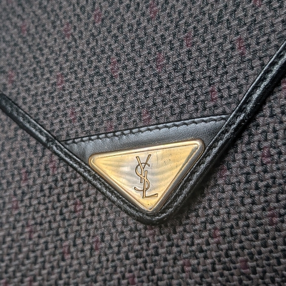 Yves Saint Laurent YSL Woven Flap Clutch Bag - Picture 8 of 12